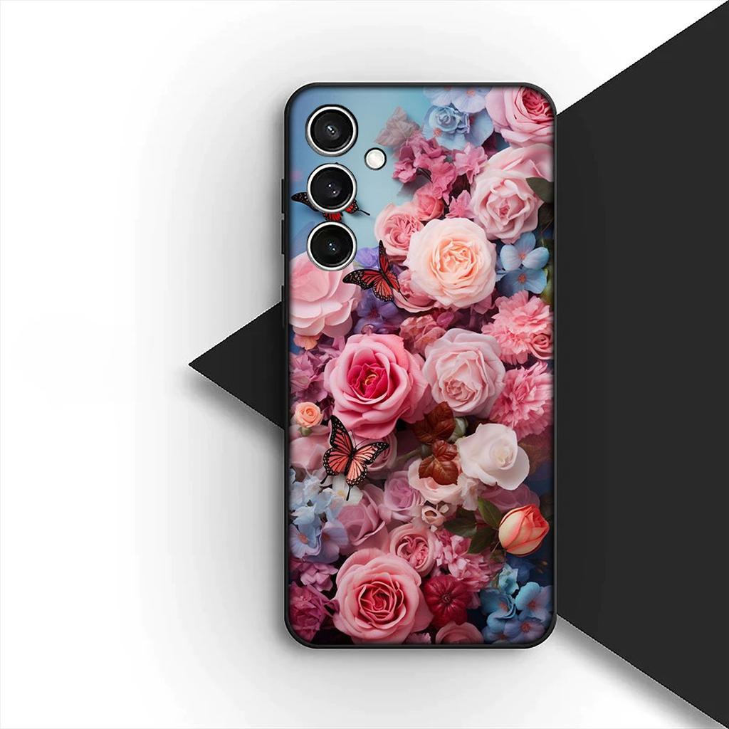 Чехол для Xiaomi Poco C75 C65 C85 X7 X6 M8 F7 F8 Ultra F6 Pro Корпус Чехол для телефона Красная Роза Элегантный Цветок Розовый Пион