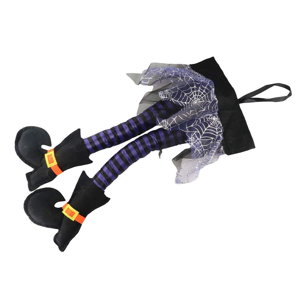 High Heel Halloween Hanging Witch Legs Long Leg Witch Legs Ornament Haunted House