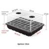 Thickened 6/12-Hole Seedling Tray with Rotating Switch & Transparent Lid for Heat and Moisture Retention