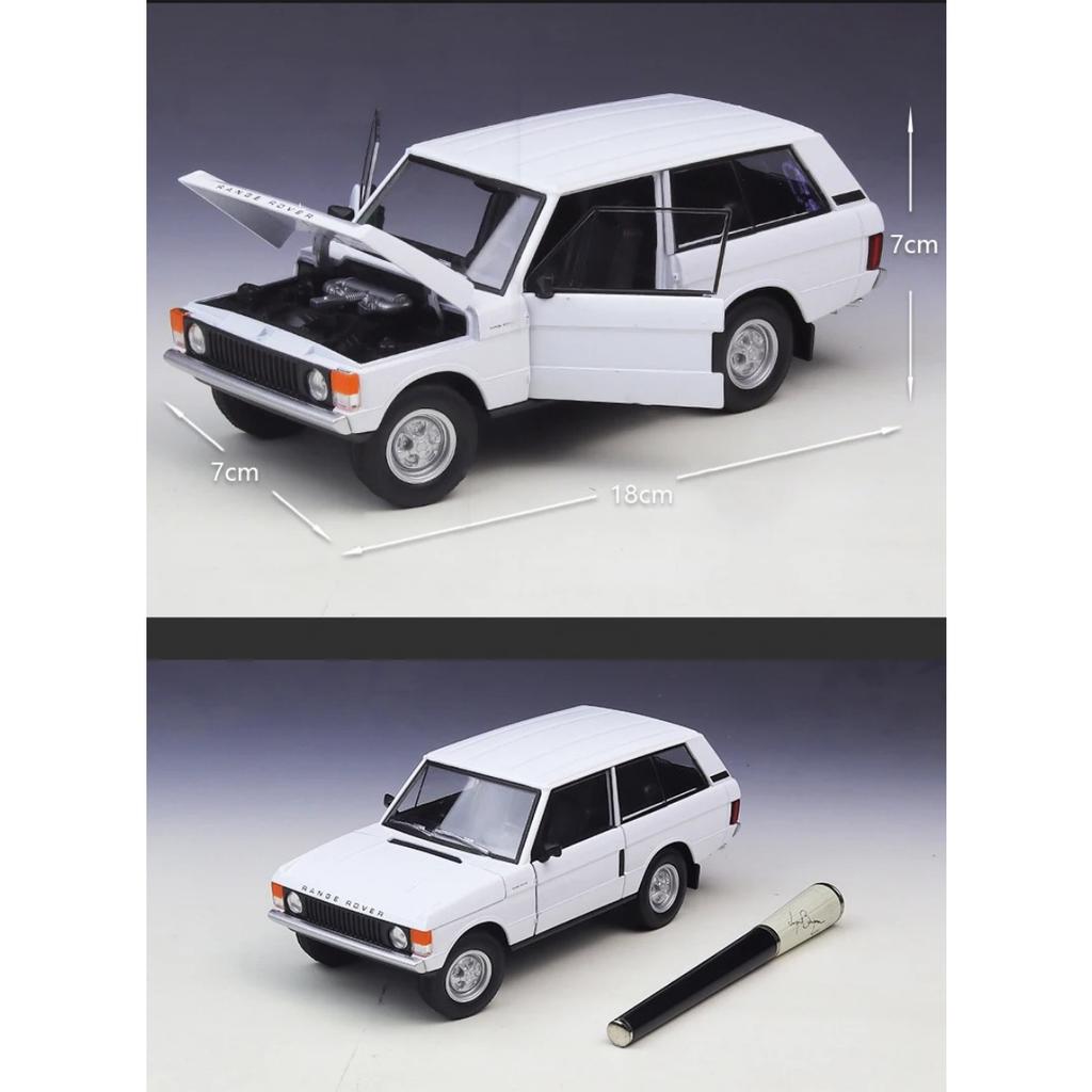 Welly 1/24 1970 Land Rover Range Rover Off-Road Vehicle Alloy Scale Car Model Diecast Metal Collection Children Toy Car Vehicles