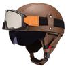 Vintage-Style Open Face Motorcycle Helmet Adults Unisex ABS Half With 3C Certification