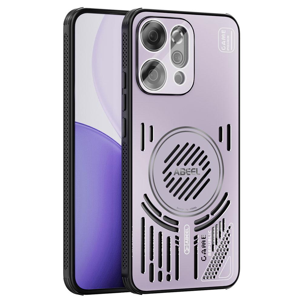 ABEEL For Oppo Reno14 Pro 5G (Global) Magnetic Case Aluminium Alloy+PC+TPU Hollow Heat Dissipation Phone Cover