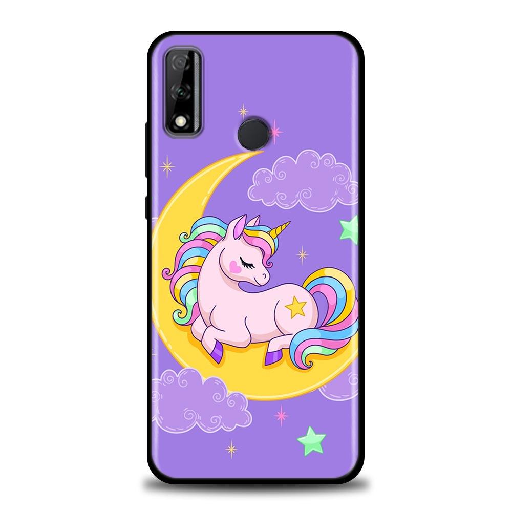 Милый мультяшный радужный единорог животные чехол для Huawei Y6 Y7 Y9 2019 Y6p Y8s Y9a Y7a мягкие чехлы чехол Mate 10 20 Lite 40 Pro Plus