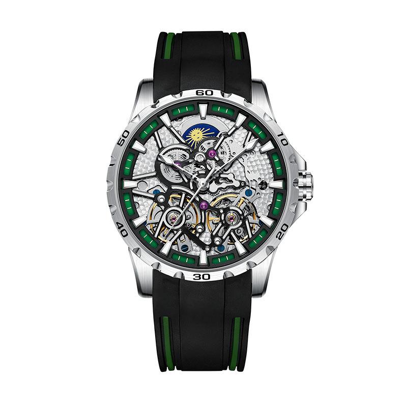 AILANG Новые швейцарские оригинальные часы с двойным турбийоном, автоматические механические часы, мужские водонепроницаемые