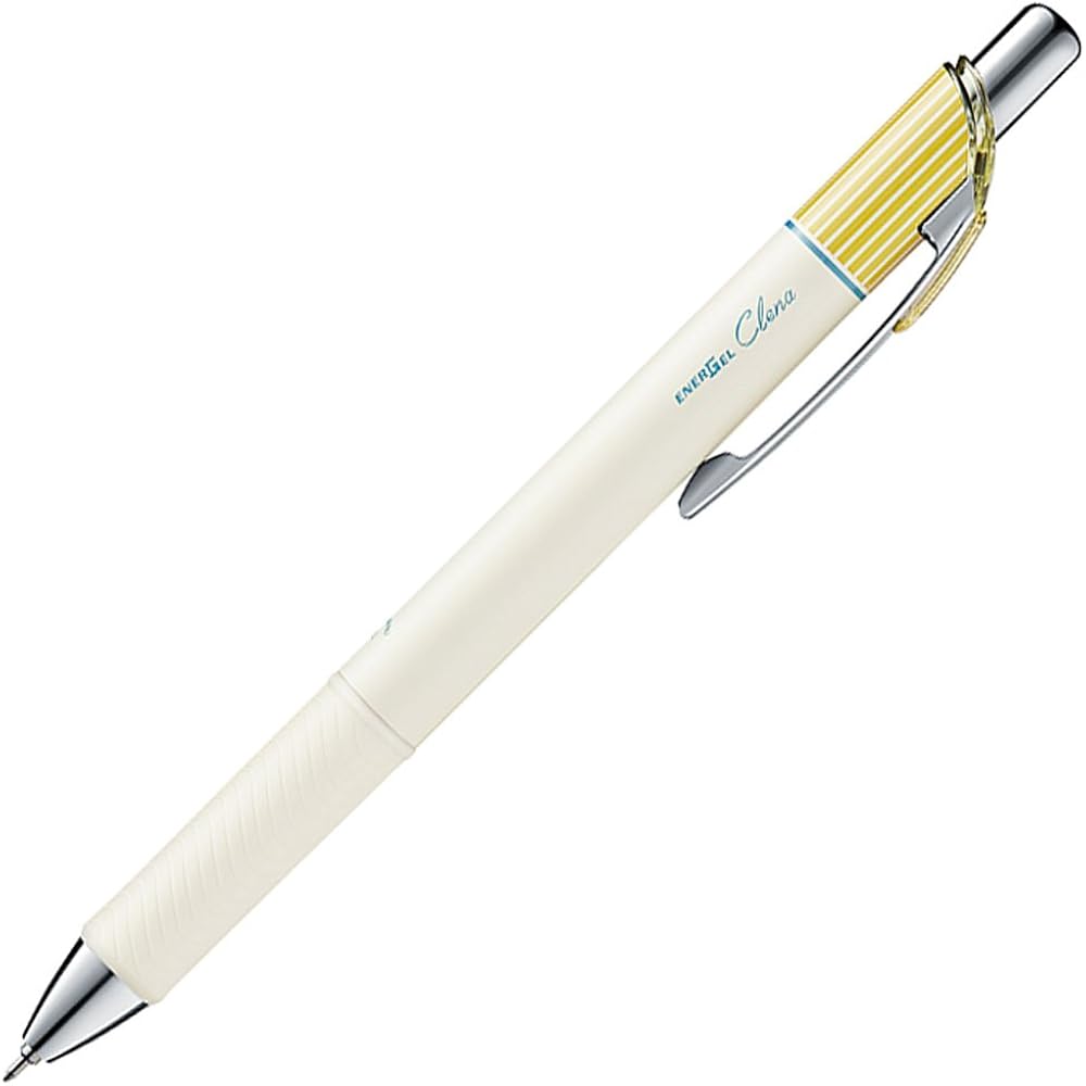 Шариковая ручка Pentel Гелевые чернила Гель Crena 0,3 мм Мимозово-желтый корпус BLN73LG-A Черный 10