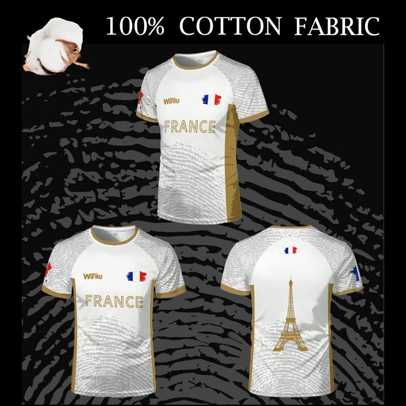 Португалия Мужская уличная одежда Футбол 3D-принт Быстросохнущая Дышащая Парные футболки для семейного образа Мужская/Женская Футболка с коротким рукавом