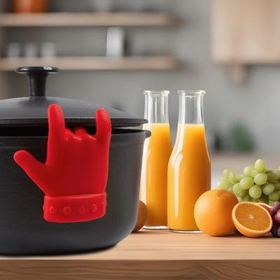 Силиконовый подъемник для крышки кастрюли, не проливающийся, паровой подъемник для кастрюли, симпатичный помощник для крышки, не проливающейся на кухне