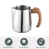 600ML/1000ML Latte Art Cup Stainless Steel Latte Jug Thickened Espresso Milk Frothing Cup with Handle for Home