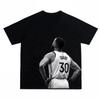 Баскетбольная футболка Stephen Curry Унисекс Минималистичный принт Streetwear Оверсайз Футболка для фаната Повседневный стиль Дышащая ткань Большой размер