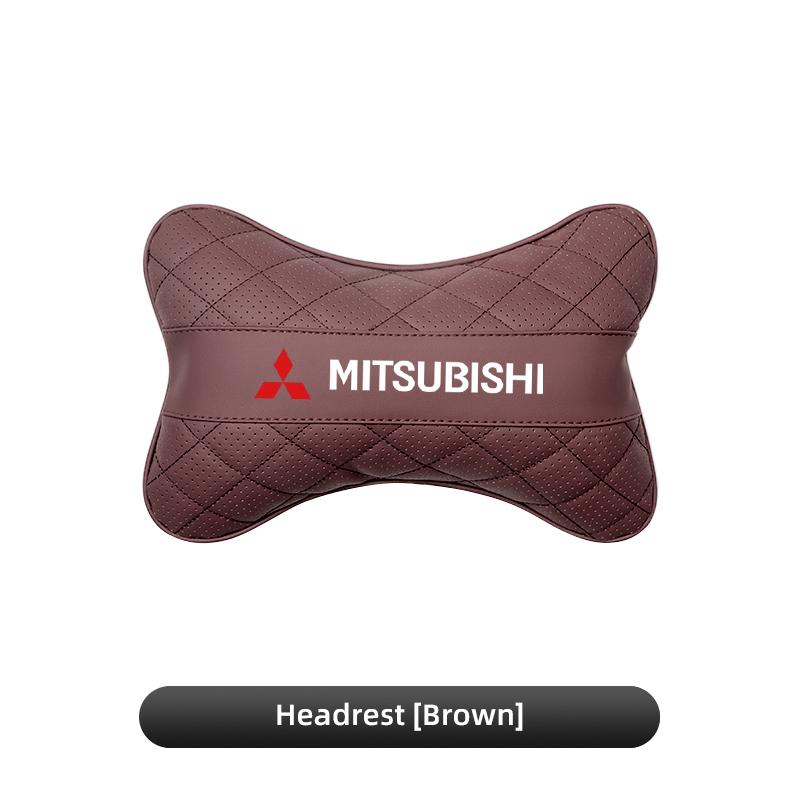 cxfnzt1 Leather Car Seat Headrest Comfortable Lumbar Support For Mitsubishi Eclipse Lancer Outlander Pajero ASX Colt I200 Ex Star Mirage