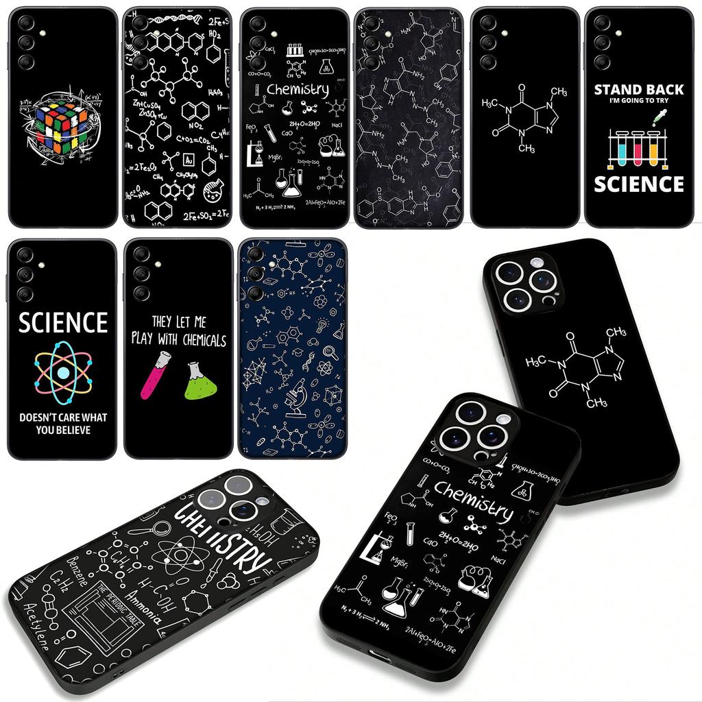 Chemistry Science Cover Phone Case for Samsung Galaxy S25 S24 S22 S23 FE Ultra Plus A56 A05 A06 A15 A16 A55 S7 Edge