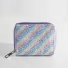 Glitter Gradual Change Women's Short Zipper Small Wallet, Wallet Card Bag Children's Bag