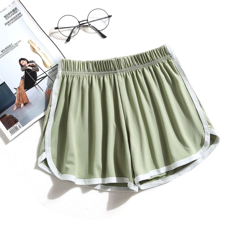 Женские летние модные универсальные гладкие эластичные спортивные шорты