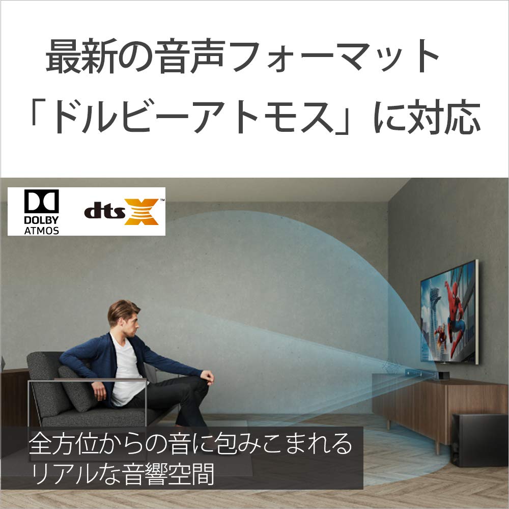 Sony Soundbar Audio 4K HDR HDMI Included Dolby Atmos Bluetooth Compatible HT-Z9F 3.1ch Alexa-enabled High-Resolution DTSX