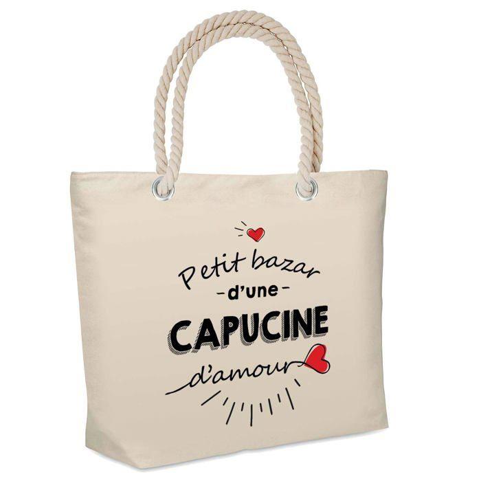 Sac de plage isotherme - PLANETEE - isotherme Bazar d'une Capucine d'amour - Coton - Grande contenance - Imprimé en France