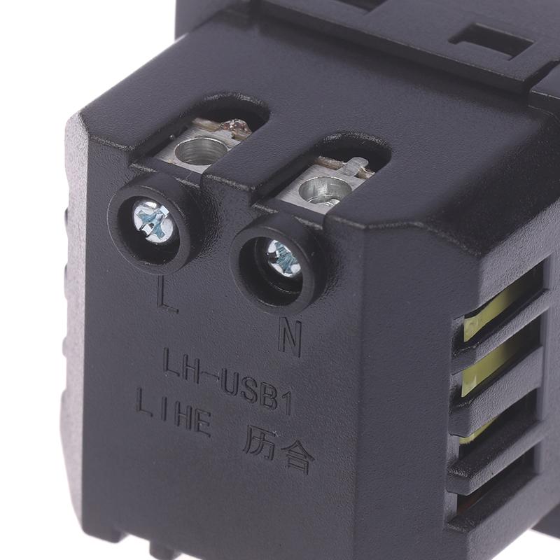 Разъем для панели питания USB Type-C, встроенная настольная розетка USB, розетка переменного тока, зарядный модуль, выход 5 В 2,1 А