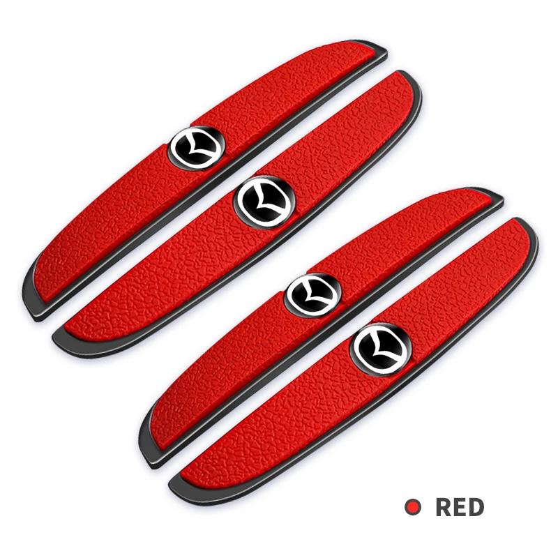 4pcs Rubber Bumper Strip Car Door Anti-Collision Emblem Sticker For Mazda 3 6 Atenza Axela Demio CX3 CX5 MP MS RX8 Car Goods