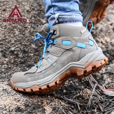 Зимние ботинки, женские водонепроницаемые походные ботильоны на платформе, модная кожаная роскошная дизайнерская уличная женская спортивная обувь