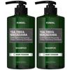 Шампунь для глубокого очищения Kundal Tea Tree & Macadamia с ароматом детской присыпки, 1,058 л, 2 шт.