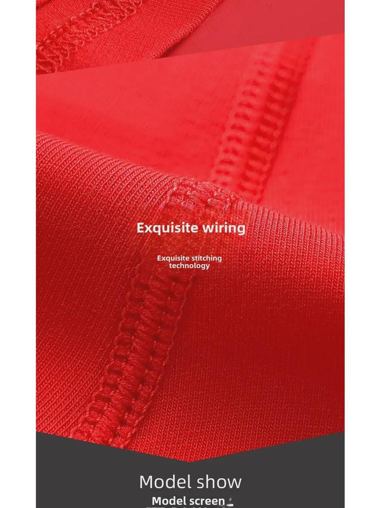 Мужские красные хлопковые боксеры - дизайн со змеей, свадебные и большие размеры, 2025 год.