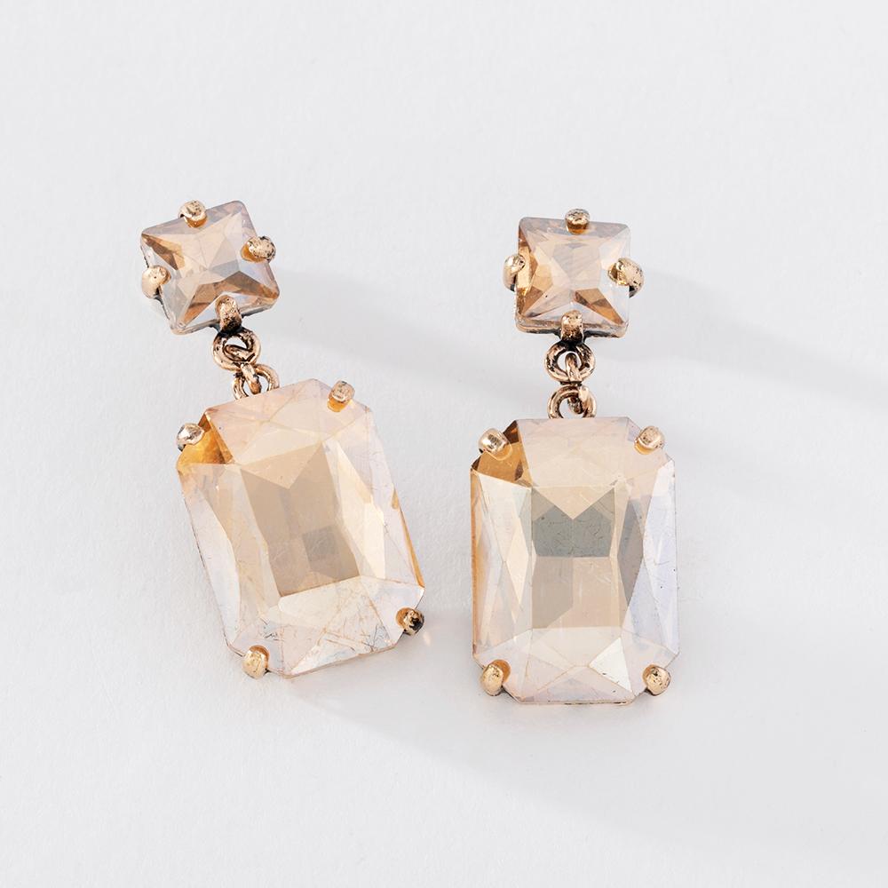 Pinkdudu Simple Geometric Acrylic Multicolor Drop Earrings Fashion Alloy Gold Plated Earrings for Women Jewelry Gifts PD639