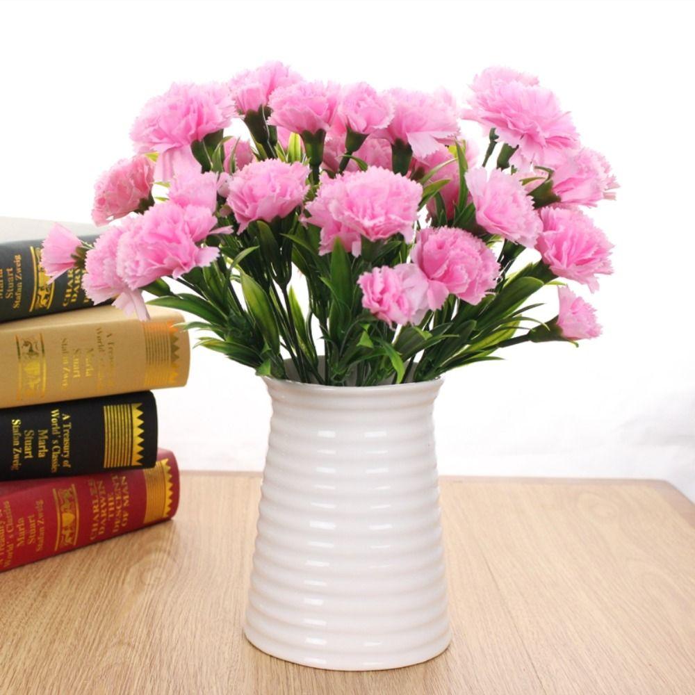 Устойчивая к ультрафиолетовому излучению искусственная гвоздика 11 головок для домашнего свадебного декора, горячая распродажа, искусственный цветок