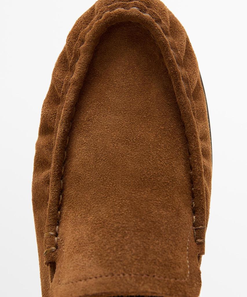 Лоферы Massimo Dutti из мягкой кожи и замши