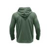 Fall Spring Men Top Drawstring Chest Pockets Buttoned Hooded Long Sleeves Pure Color Elastic