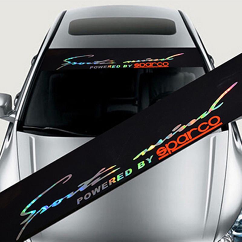Colorful Reflective Decoration Decals Car Stickers Styling Front Windshield Decal Sticker