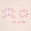 Girl Pink Sweet Short Nail Slices 24 Pcs Short Fashionable Versatile French Minimalist Nails False Nails