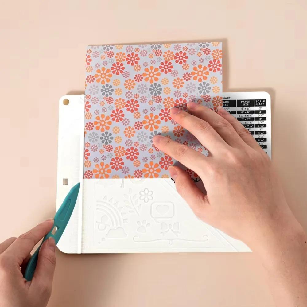 with Paper Cutter Envelope Maker Board Rectangular Origami Tool Paper Trimmer Scoring Board School