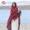 Women Cloak Wool Shawl Wraps Hooded Knitted Cardigan Wool Stoles Autumn Winter Female Cape Knit Tippet