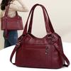 Retro Style Shoulder Bags For Women's Soft PU Leather Large Capacity Shopper Fashion Casual Totes  New Travel Crossbody Bags