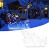 Year's Animated Lights "Snow Battle" Active Frame for a Snowman and Penguin Illuminated Garland