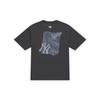 MLB MONOGRAM SS25 T Shirt Unisex Charcoal Gray 3ATSM1053-50CGS