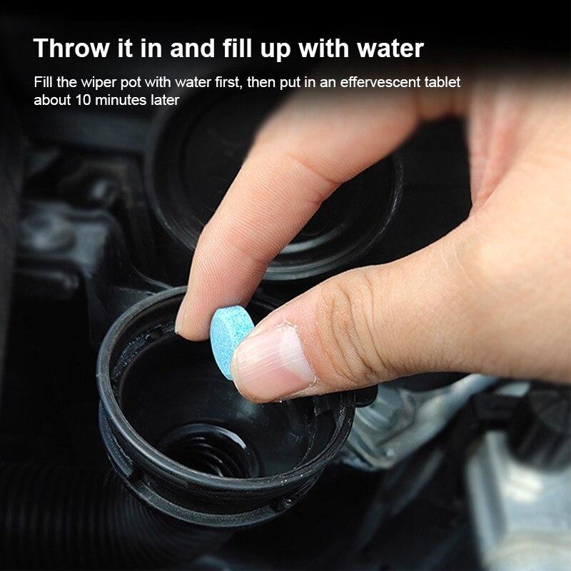 SEAMETAL 40 шт. Автомобильные твердые стеклоочистители Омыватель стекол Премиальный очиститель лобового стекла Компактная шипучая таблетка