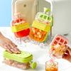 1шт Нажмите и отпустите Ледяной лоток для офиса Используйте кубики льда Бутылка с соломинкой на открытом воздухе Пикник Многоцветный