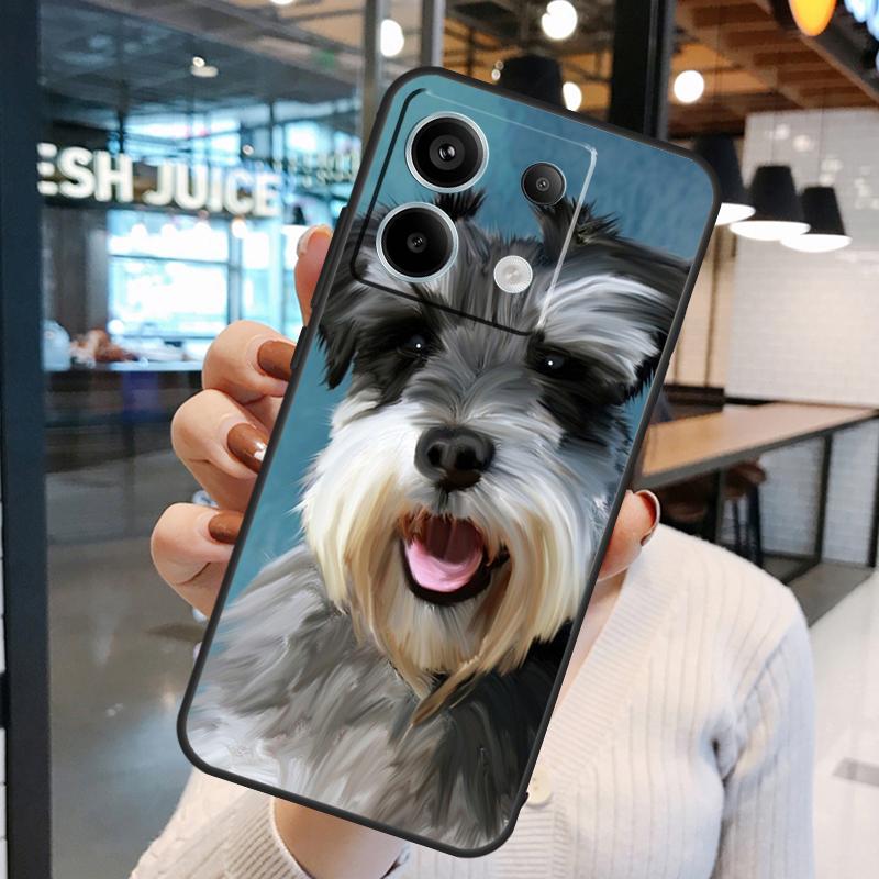 Schnauzer Puppy Dog Art Case For Xiaomi Redmi Note 14 Pro 10 11 12 13 15 Pro Plus Redmi 15C 14C 10C 12C 13C 15 Cover