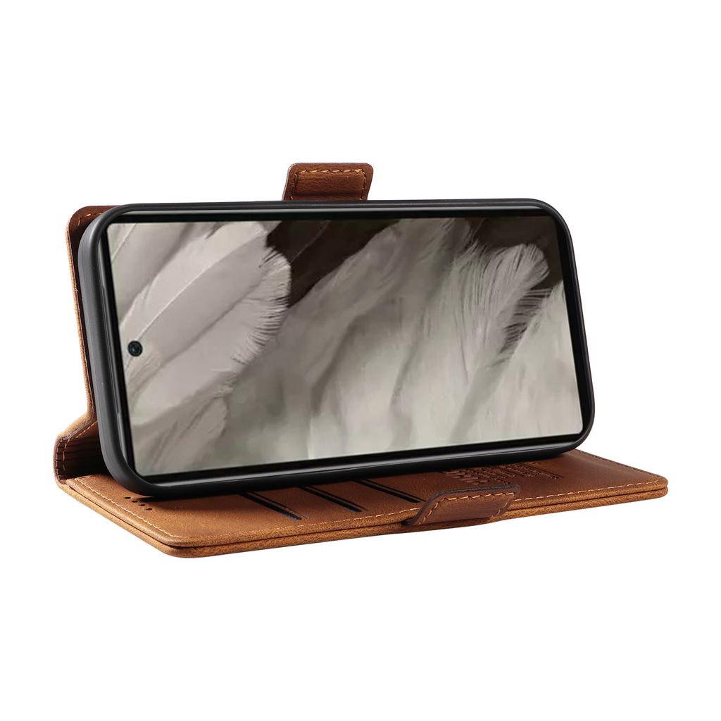 Чехол-кошелек из нубуковой искусственной кожи с боковыми пряжками и отделениями для карт для Google Pixel 6, Pixel 6a, 6 Pro, Pixel 7, 7a, 7 Pro, Pixel 8, 8a, 8 Pro, Pixel 9, 9 Pro...