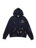 GALLERY DEPT Ink Splatter Graffiti Unisex Cotton Hoodie Set - Autumn Loose Fit