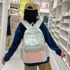 Школьная сумка в клетку Школьная сумка Для девушек Универсальная Маленькая Свежая Для учеников средней школы Рюкзак Дорожный рюкзак Модный Большой вместимости Для колледжа