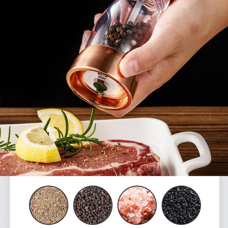 Ручная мельница для соли и перца, регулируемая мельница для приправ, шейкеры, кухонные гаджеты