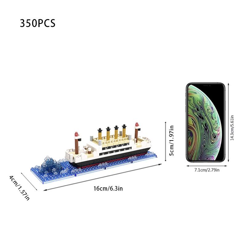 Игрушка-конструктор из микрочастиц Титаник гигантский пазл мужской и женский модель круизного лайнера детская игрушка