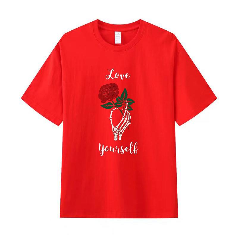 Летняя мужская футболка высокого качества из хлопка с короткими рукавами и принтом, женская футболка, модная спортивная рубашка, повседневный топ для бега