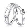 925 Silver Ring Couple Couple Rings Open Ring for Men and Women Jewelry
