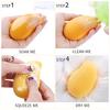 1Pcs Makeup Sponges Mango Shape Soft Beauty Powder Eggs Foundation Concealer Dry Wet Use Tools Cosmetic Cream Applicator
