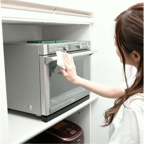 YAMAZEN Microfiber Towels (20 X 30 Cm), Box Type, 30 Sheets, Large Capacity, Quick-Drying, Cleaning, Car Wash, White, YMF-T30