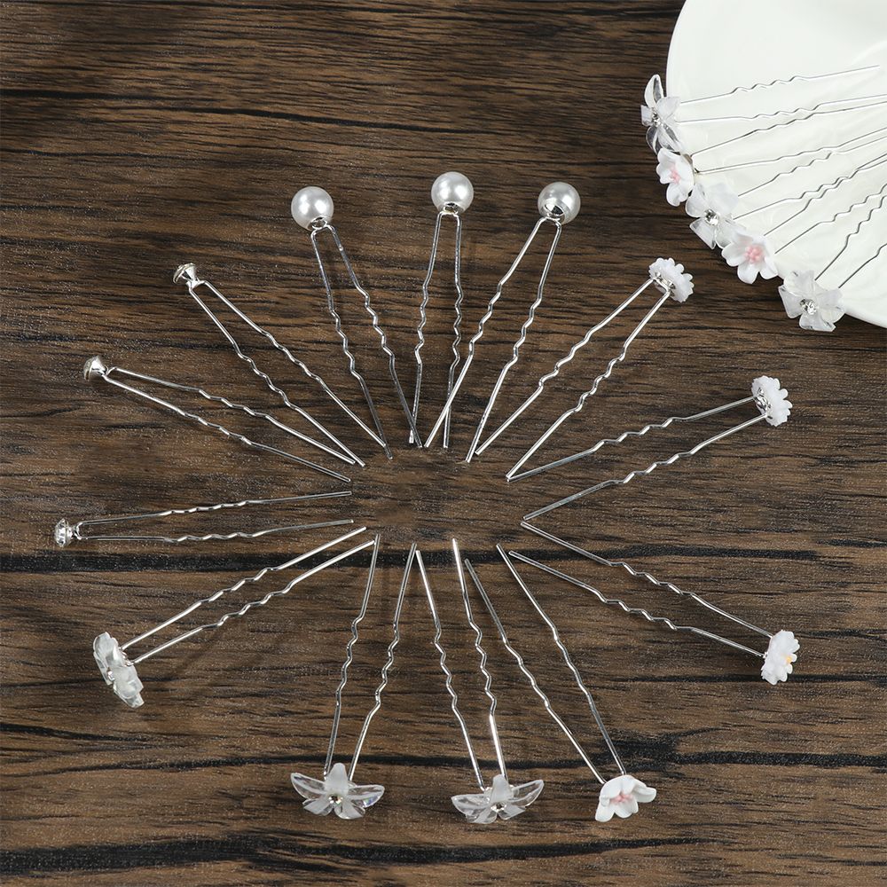 Accessories Bridal Tiara U Shaped Hair Clip Flower Hairpin Stick Bride Headpiece Bridal Hairpin