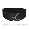 All-match Ladies Waist Belt Women Straps Light Luxury Personality Large Alloy Buckle Elasticity Belt for Women Coat