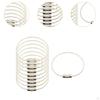 10Pcs Wire Keychain Cable Rings Steel Multifunctional for Keys